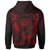 Hawaii Zip up Hoodie Red Seal Polynesian Patterns - Polynesian Pride