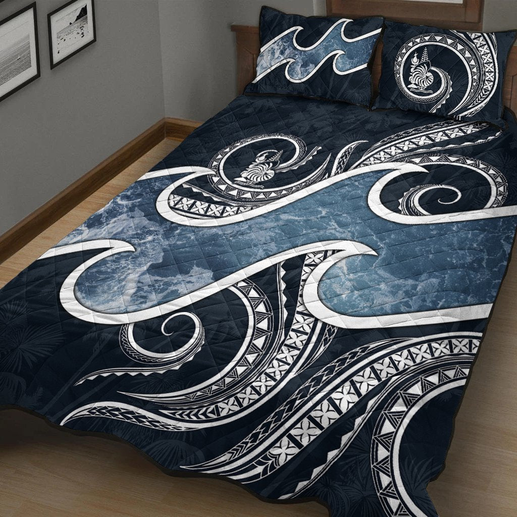 New Caledonia Polynesian Quilt Bed Set - Ocean Style - Polynesian Pride