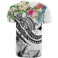Papua New Guinea Polynesian T Shirt Summer Plumeria (White) - Polynesian Pride