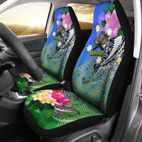 South Sea Islanders Kanakas Hibiscus Polynesia Car Seat Covers - LT2 One Size BLUE - Polynesian Pride