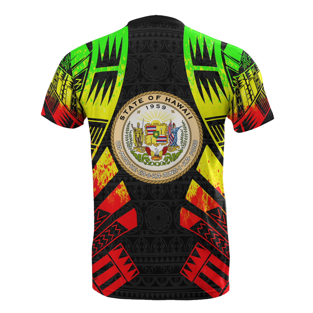 Hawaii T Shirt Hawaii Seal Polynesian Tattoo Reggae Style - Polynesian Pride