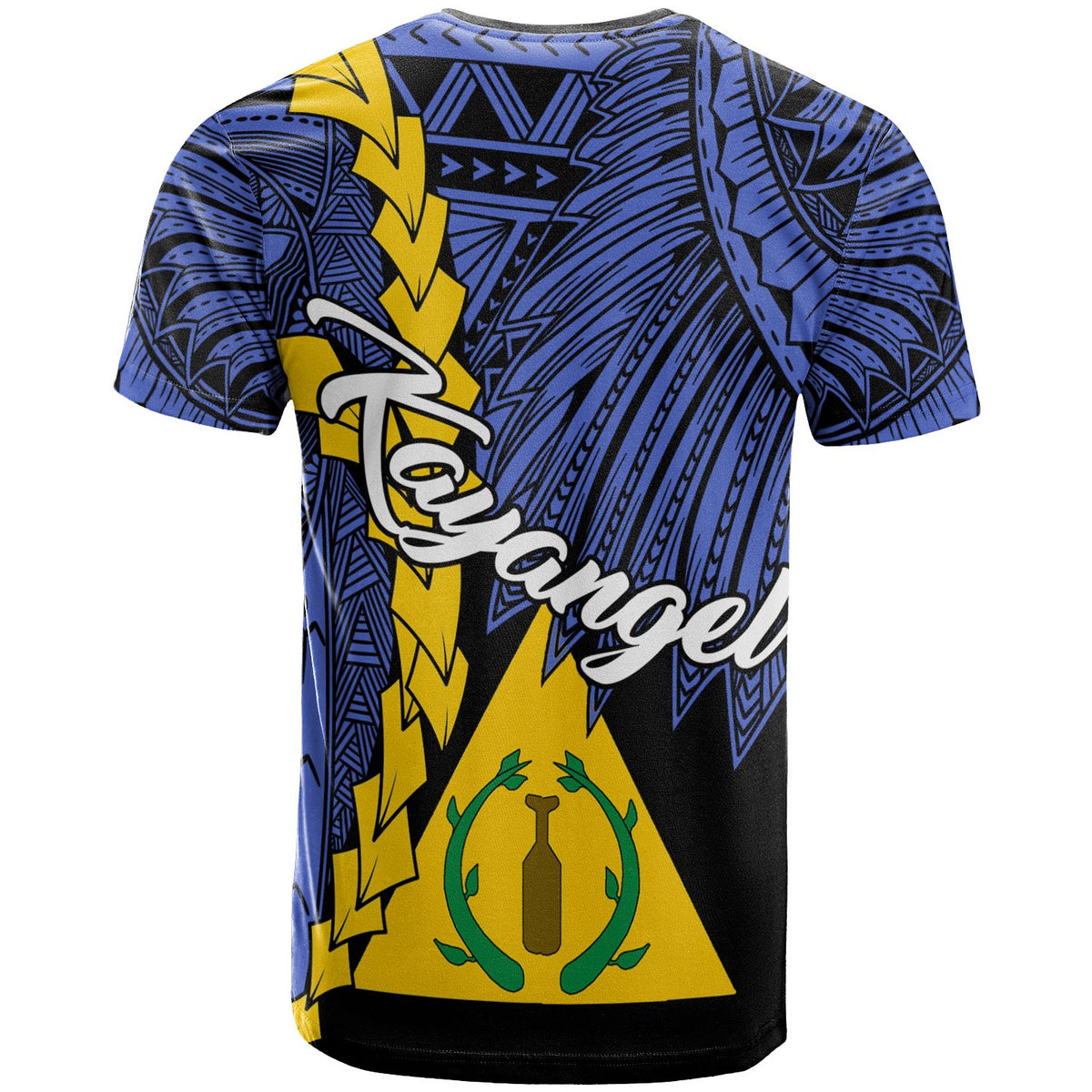 Palau Kayangel Polynesian Custom T Shirt Tribal Wave Tattoo - Polynesian Pride