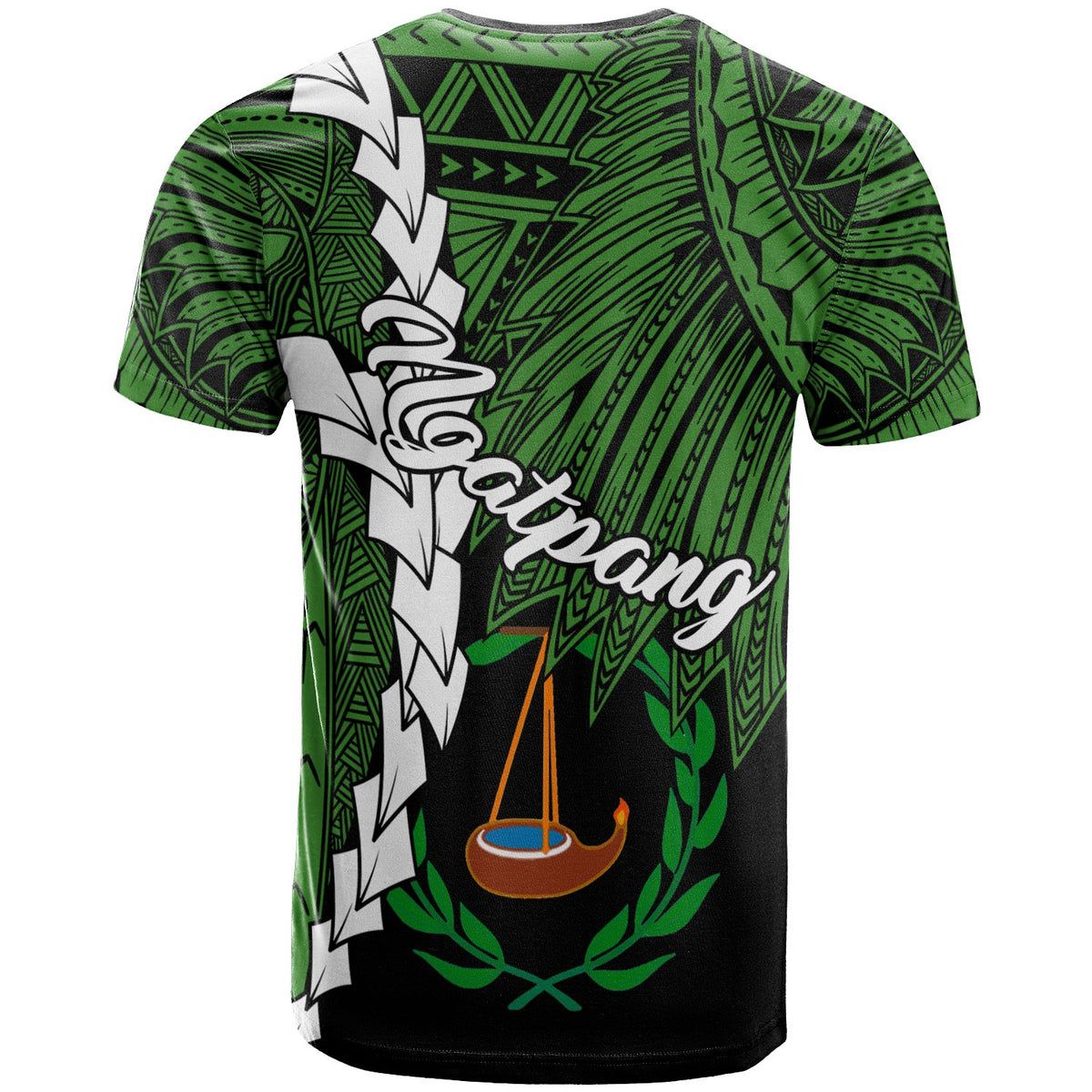 Palau Ngatpang Polynesian T Shirt Tribal Wave Tattoo - Polynesian Pride