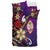 Guam Bedding Set - Tribal Flower With Special Turtles Purple Color - Polynesian Pride