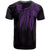 Tuvalu Custom T Shirt Polynesian Wings (Purple) - Polynesian Pride