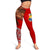 Tonga Women's Leggings - Polynesian Palm Tree Flag - Polynesian Pride