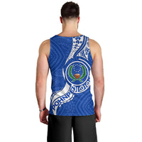 Pohnpei Men Tank Top - Micronesia Pride Blue - LT12 - Polynesian Pride