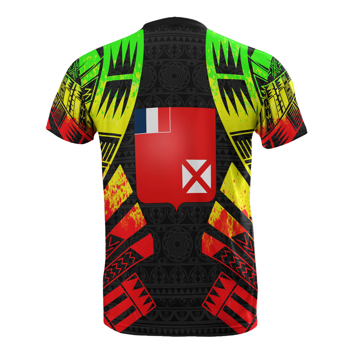 Wallis and Futuna T Shirt Wallis and Futuna Coat of Arms Polynesian Tattoo Reggae Style - Polynesian Pride
