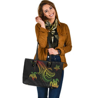 Polynesian Leather Tote - Reggae Turtle - Polynesian Pride