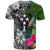 Kosrae T Shirt Turtle Plumeria Banana Leaf - Polynesian Pride