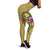 Nauru Polynesian Legging - Floral With Seal Gold - Polynesian Pride