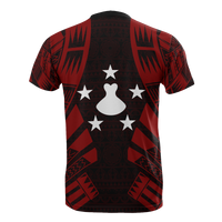 Austral Islands T Shirt Austral Islands FLag Polynesian Tattoo Red Style - Polynesian Pride
