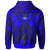 Pohnpei Custom Zip up Hoodie Blue Seal with Polynesian Tattoo - Polynesian Pride