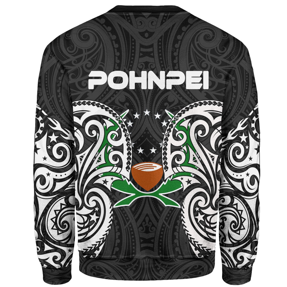 Pohnpei Polynesian Sweater - Spirit Style White - Polynesian Pride