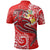 Tonga Polo Shirt Red Shark Polynesian Tattoo - Polynesian Pride