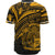 Nauru Baseball Shirt - Gold Color Cross Style - Polynesian Pride