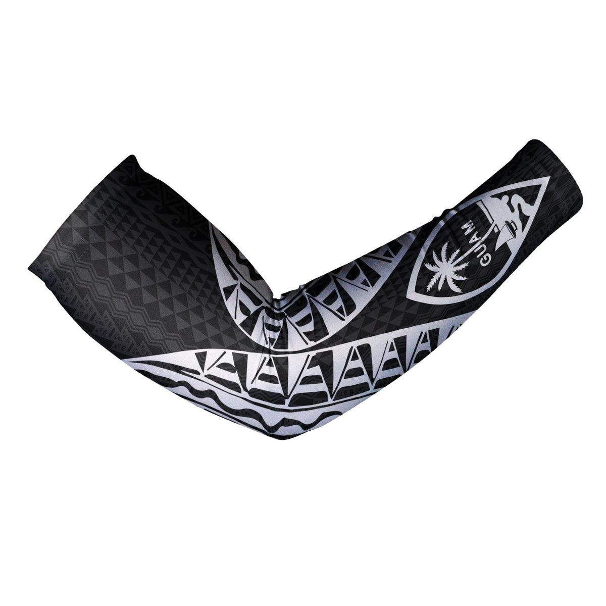Guam Arm Sleeve Polynesian Pattern Black (Set of 2) - Polynesian Pride