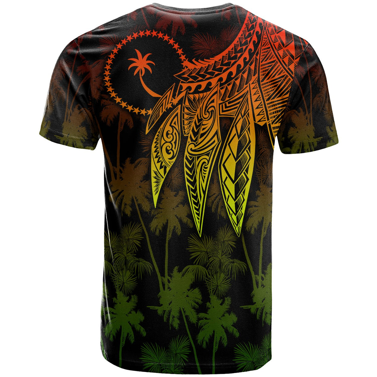 Chuuk T Shirt Polynesian Wings (Reggae) - Polynesian Pride