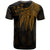 Fiji Custom T Shirt Polynesian Wings (Golden) - Polynesian Pride