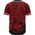 Federated States Of Micronesia Polynesian Baseball Shirt - Tribal Wave Tattoo Red - Polynesian Pride