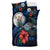 Niue Polynesian Bedding Set - Blue Turtle Hibiscus - Polynesian Pride