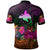 Papua New Guinea Custom Polo Summer Hibiscus - Polynesian Pride