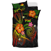 Papua New Guinea Polynesian Bedding Set - Legend of Papua New Guinea (Reggae) - Polynesian Pride