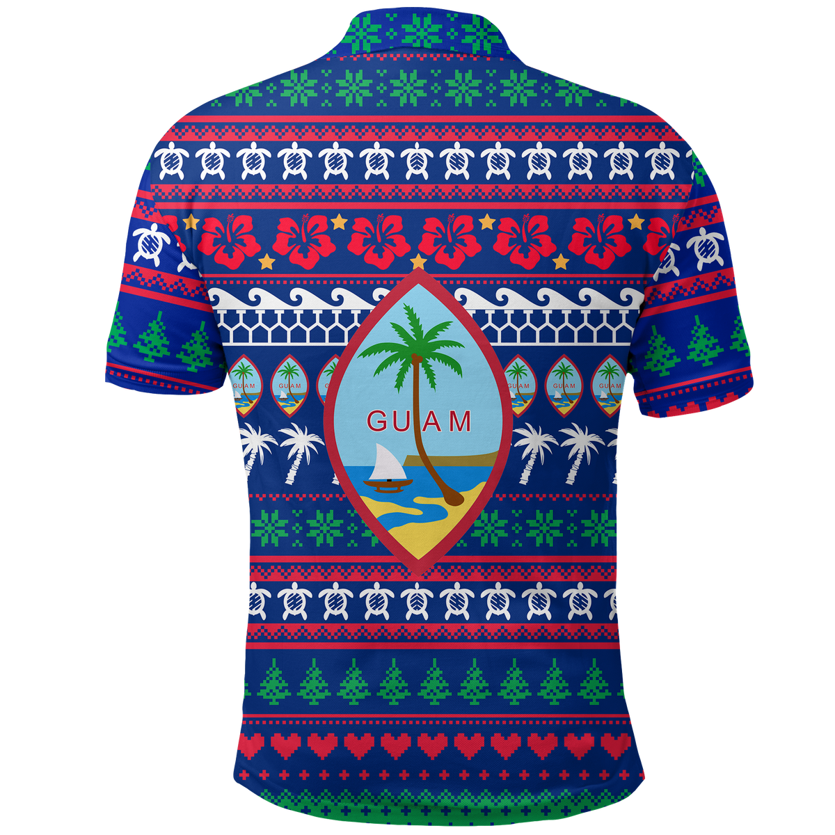 Guam Christmas Polo Shirt Ugly Christmas LT12 - Polynesian Pride