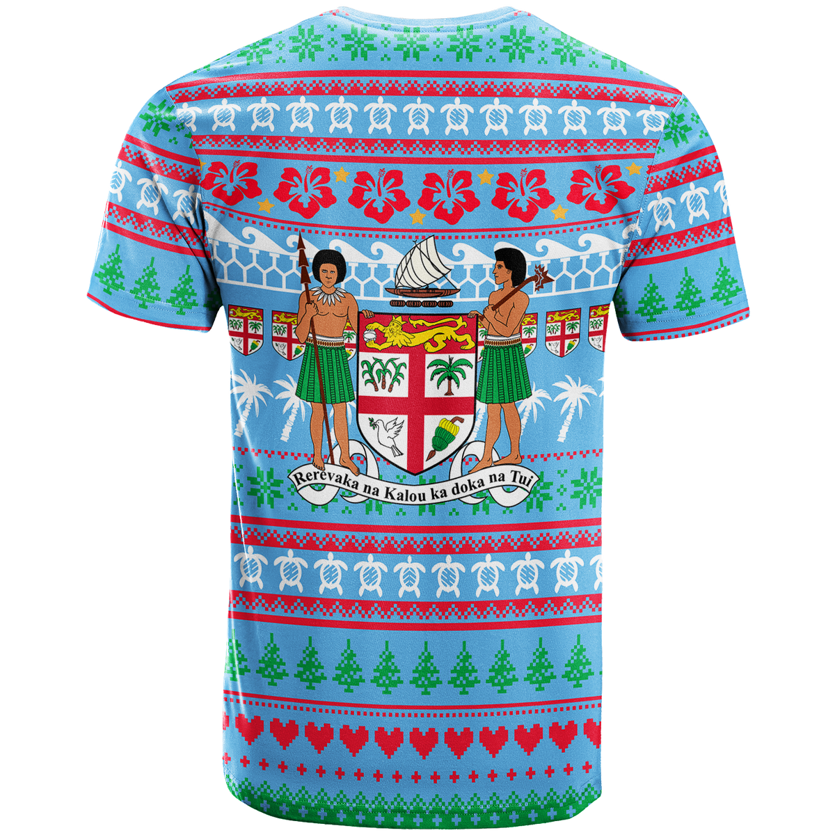 Fiji Christmas T Shirt Ugly Christmas LT12 - Polynesian Pride
