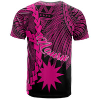 Nauru Polynesian Custom T Shirt Tribal Wave Tattoo Pink - Polynesian Pride