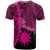 Nauru Polynesian Custom T Shirt Tribal Wave Tattoo Pink - Polynesian Pride