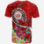 Hawaii Polynesian T Shirt Hawaii Seal With Turtle Plumeria (Red) - Polynesian Pride