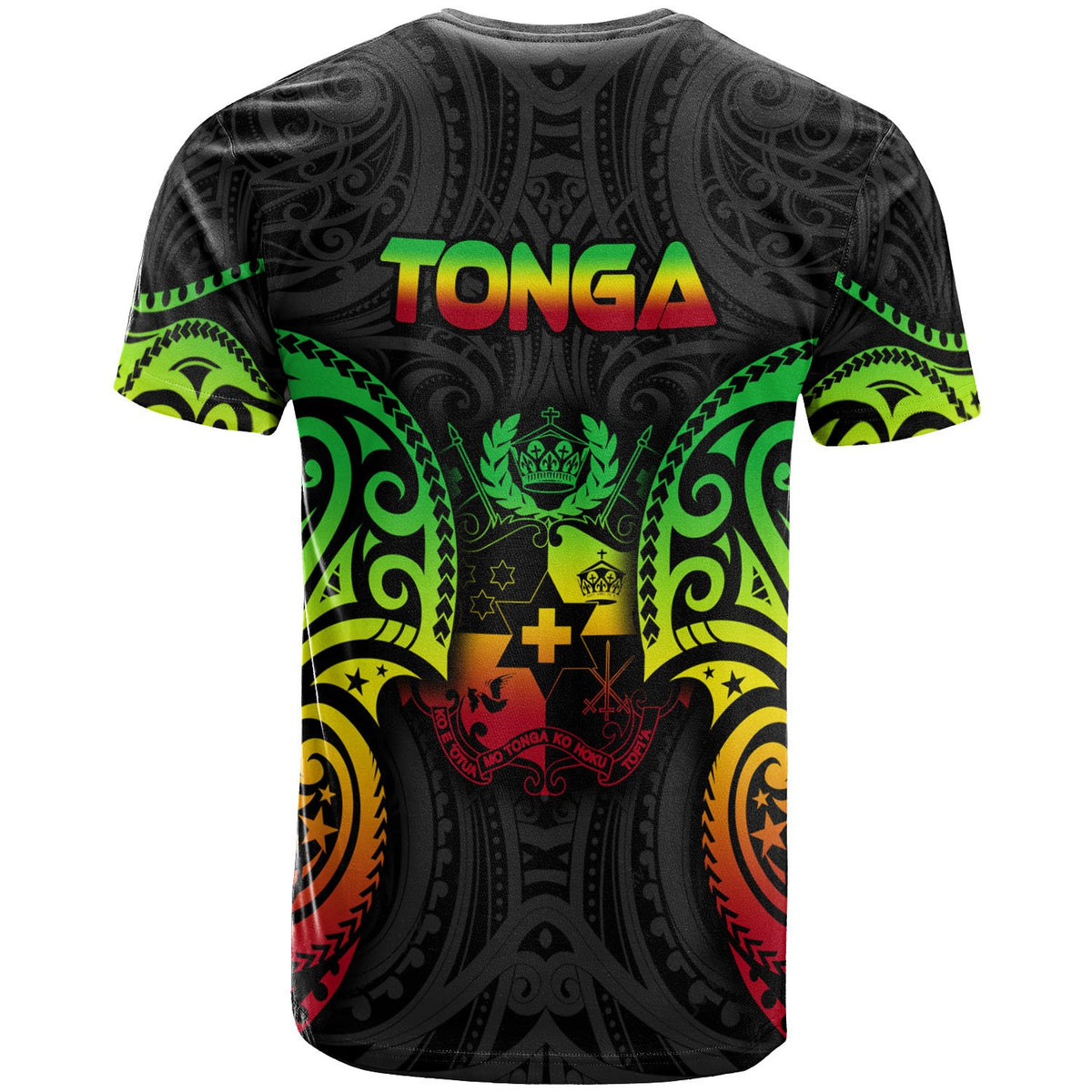 Tonga Polynesian Custom T Shirt Tongan Spirit Reggae - Polynesian Pride