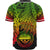 Federated States Of Micronesia Polynesian Custom Personalised Baseball Shirt - Tribal Wave Tattoo Reggae - Polynesian Pride