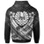 Tahiti Custom Polynesian Hoodie Tahiti White Seal Camisole Hibiscus Style - Polynesian Pride