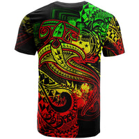 Samoa T Shirt Reggae Shark Polynesian Tattoo - Polynesian Pride