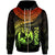 Tonga Polynesian Zip up Hoodie Tonga Waves (Reggae) Unisex Black - Polynesian Pride