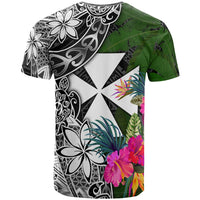 Wallis and Futuna T Shirt Turtle Plumeria Banana Leaf - Polynesian Pride
