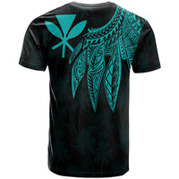 Polynesian Hawaii Kanaka Maoli T shirt Polynesian Wings (Turquoise) - Polynesian Pride