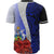 Solomon Islands Polynesian Custom Personalised Baseball Shirt - Coat Of Arm With Hibiscus Blue - Polynesian Pride