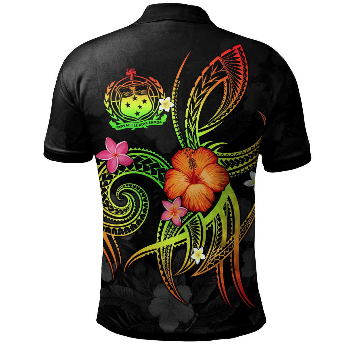 Polynesian Hawaii Polo Shirt Legend of Samoa (Reggae) - Polynesian Pride