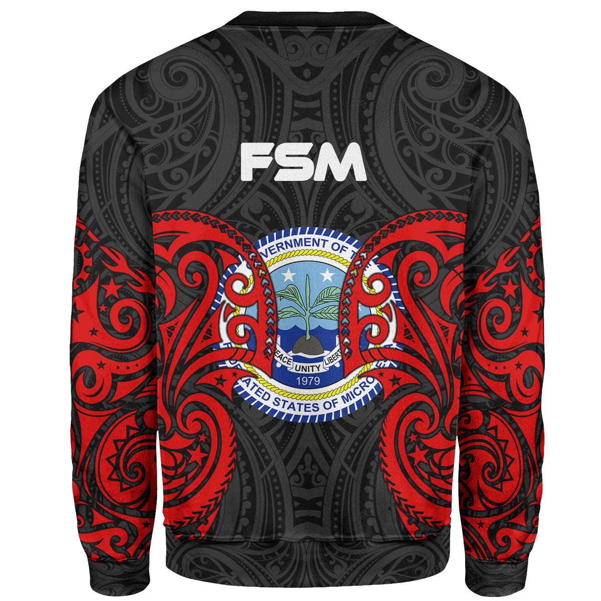 Federated States Of Micronesia Polynesian Custom Personalised Sweater - Spirit Style - Polynesian Pride