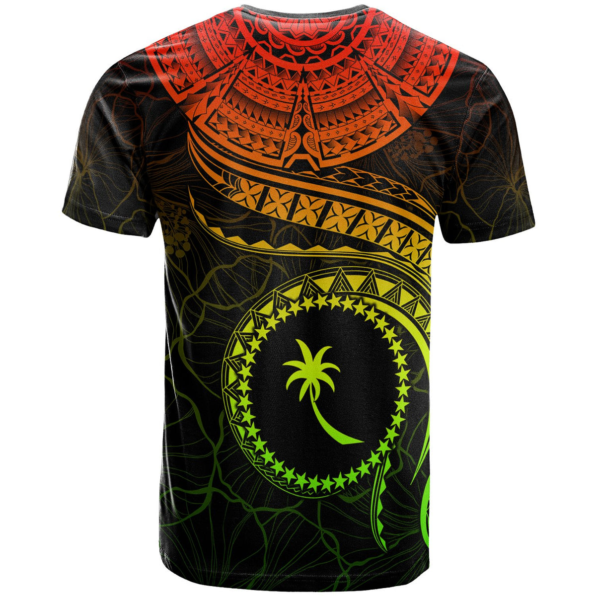Chuuk Polynesian Custom T Shirt Chuuk Waves (Reggae) - Polynesian Pride