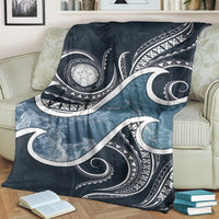 Northern Mariana Islands Polynesian Premium Blanket - Ocean Style - Polynesian Pride