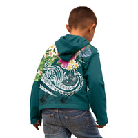 Fiji Polynesian Hoodie Summer Plumeria (Turquoise) - Polynesian Pride