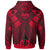 Fsm Custom Zip up Hoodie Red Seal with Polynesian Tattoo - Polynesian Pride