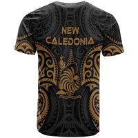 New Caledonia Polynesian Custom T Shirt NC Spirit Gold - Polynesian Pride