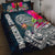 American Samoa Quilt Bed Set - Polynesian Hibiscus with Summer Vibes Blue - Polynesian Pride