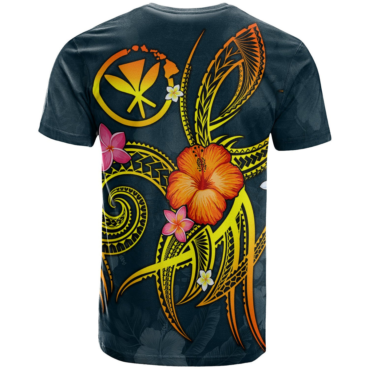 Polynesian Hawaii T Shirt Legend of Kanaka Maoli (Blue) BN15 - Polynesian Pride