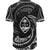 Guam Polynesian Baseball Shirt - White Tribal Wave - Polynesian Pride